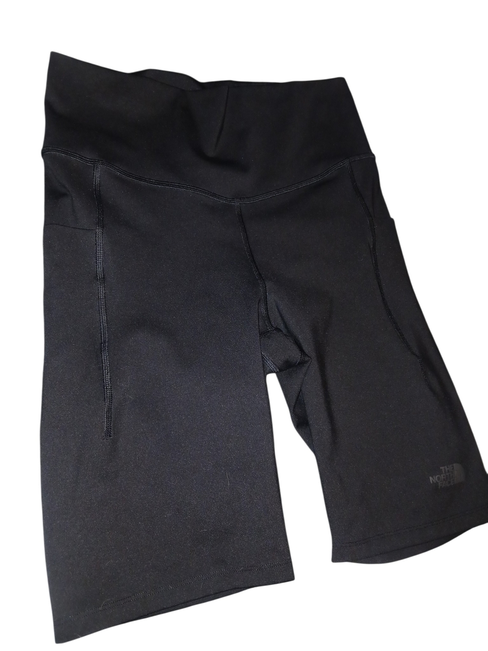 The North Face Women's Black High-Waist Biker Shorts W/ Side Pockets